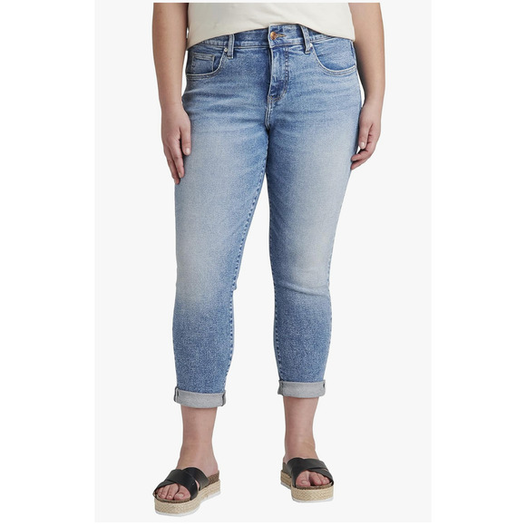 Jag Denim Mid Rise Carter Girlfriend Jeans Del Mar Wash Womens Plus Size 22W NWT - Picture 1 of 10